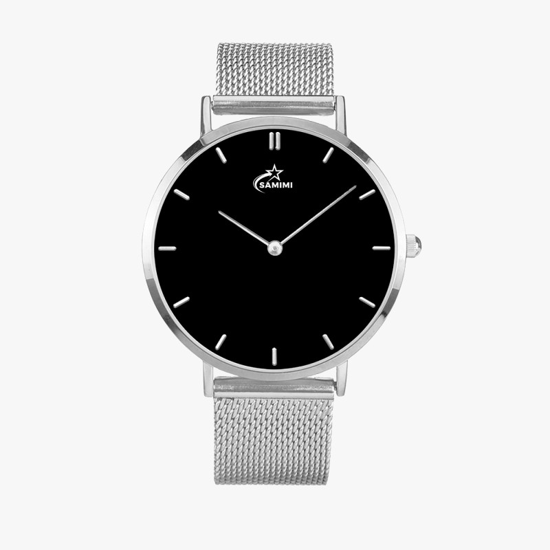 Fashion Ultra-thin Stainless Steel Quartz Watch (With Indicators)