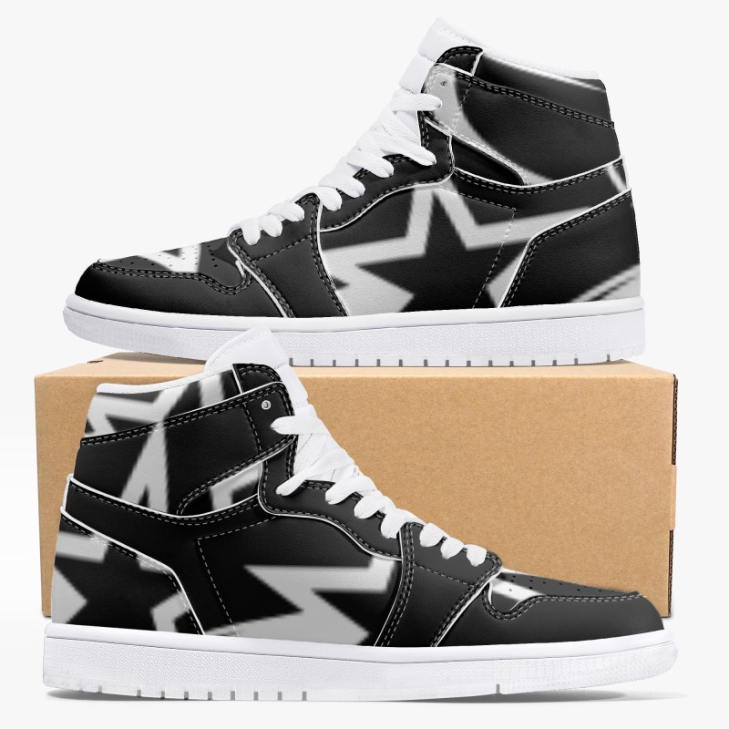 High-Top Leather Sneakers