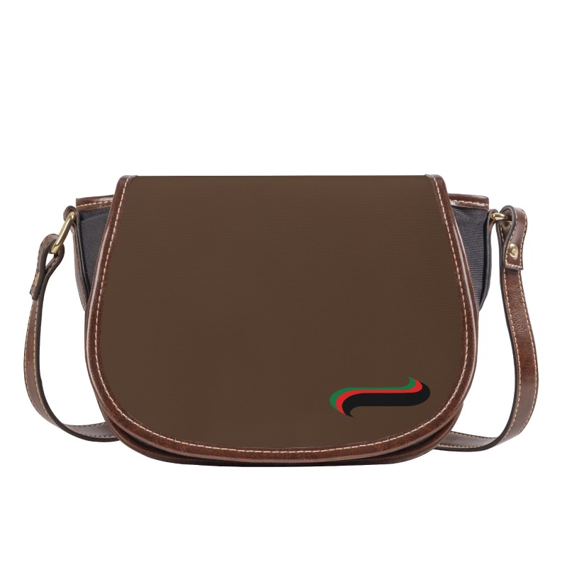 Leather Flap Saddle Bag